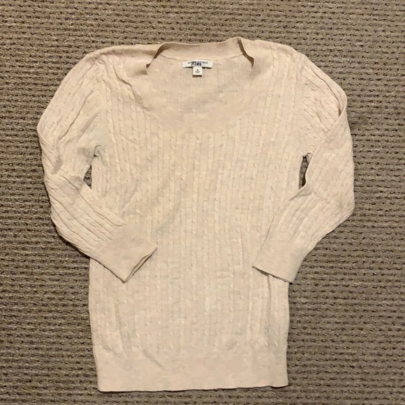 3/4 sleeve cable sweater from banana republic - Picture 1 of 5